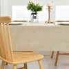 Hiasan Faux Linen Square Tablecloth - Wrinkle and Stain Resistant
