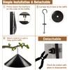 Garbuildman Squirrel Baffle for Bird Feeder Pole, Outside Hanging Mount