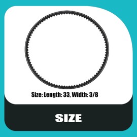 1733324SM Snow Blower Auger Drive Belt for Murray Craftsman Snow throwers 579932 579932MA (3/8"x33")