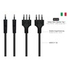 Power Cable Italy Mains Plug Type I (CEI 23-16) to