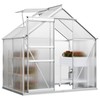 YITAHOME 6x4FT Polycarbonate Greenhouse Heavy Duty Green Houses Outdoor Aluminum