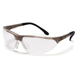 Pyramex Rendezvous Safety Eyewear, Clear Anti-Fog Lens With Crystal Gray Frame