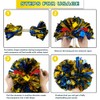 Lovecheer 2PCS Pom Poms Cheerleading Blue and Gold Metallic Cheer