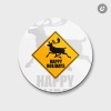 Unbranded Reindeer Crossing Happy Holidays Road Sign | 4'' X