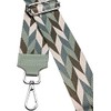 Caspar BSG04 Wide Leather/Textile Shoulder Strap with Silver Carabiner for