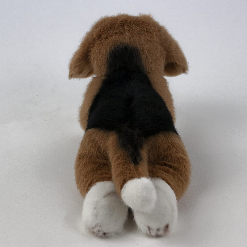 Teddys Rothenburg Beagle Cuddly Toy Dog Lying Down 28 cm