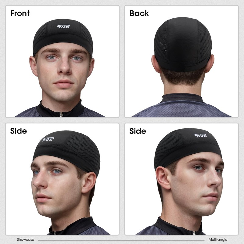 THINDUST 3Pcs Breathable Mesh Skull Cap,Lightweight Quick Dry Sports Helmet