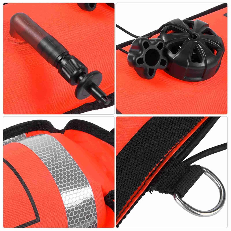 6FT High Visibility Inflatable Scuba Diving SMB Surface Signal Marker