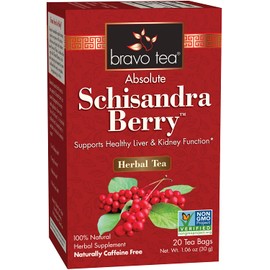 Bravo Tea, Schisandra Berry Tea, Caffeine Free, 20 Tea Bags