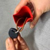 Elegant PU Leather Key Organizer Pouch - Pull Strap Key