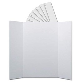 Flipside Products Corrugated Project Boards & Headers Set, 36" x 48", White, 24 Sets
