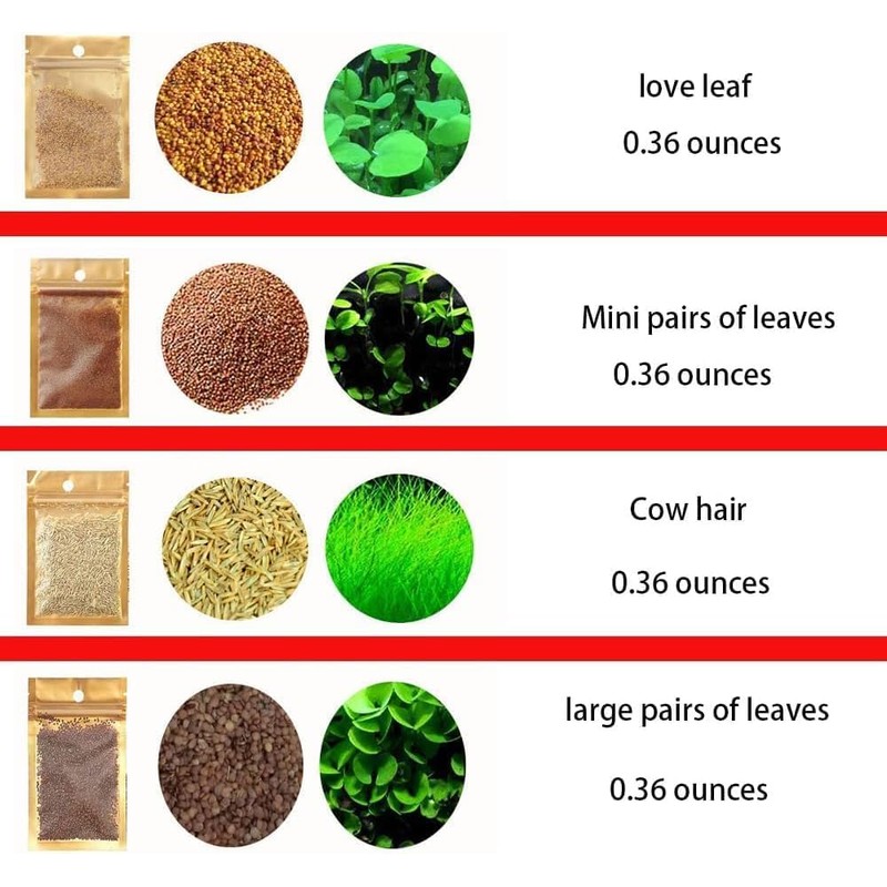 4 Bags Aquarium Plant S.e.e.ds, not Artificial Plastic Plant, Fish
