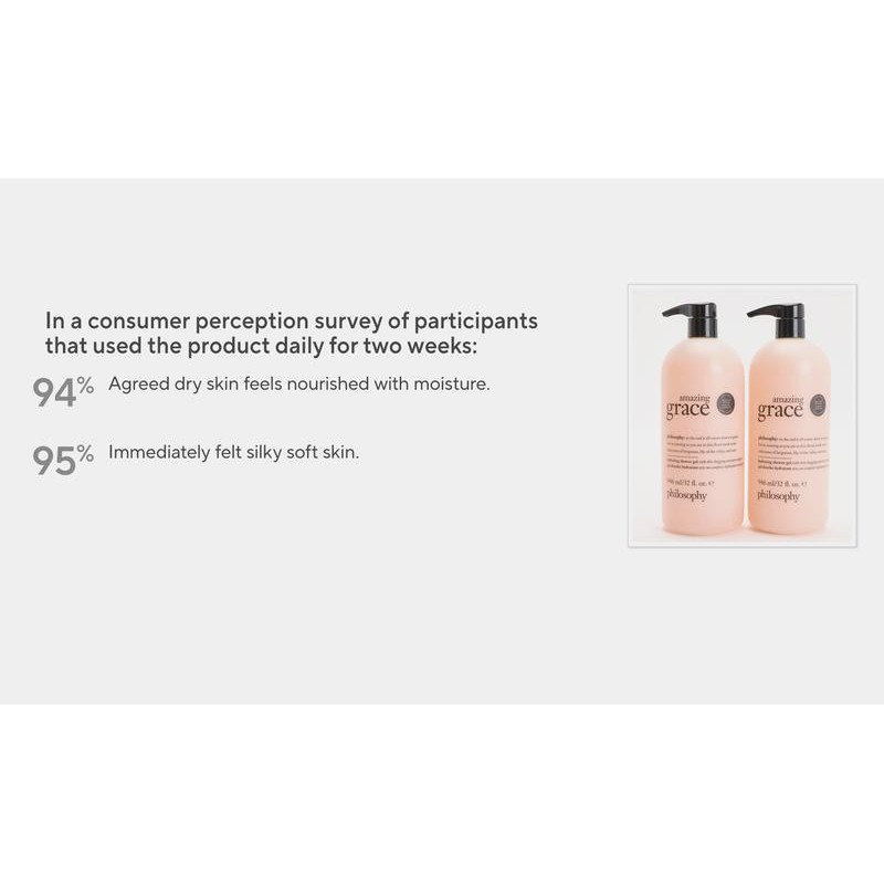 philosophy supersize grace & love shower gel 32oz duo:_pure grace