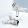 ERGAOBOY 2 Pcs 304 Stainless Steel Y Barbed Fitting Hose