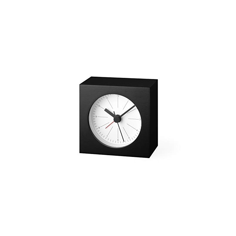 Lemnos Table Clock, Black, CityPop YK19-19 WH Lemnos w7 x