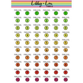 Chronic Pain Tracker Planner Sticker | Libby and Lou Sticker Co