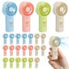 Beeplove 24pcs Colorful Mini Fans Bulk Wedding Favors for Guests