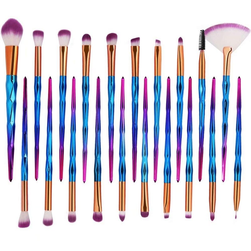 Maange 20-Piece Make-Up Brush Set - Eyeshadow, Foundation Powder, Eyeliner,