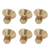 50Pcs Flat Hex Socket Screw M3 Pure Copper Countersunk Head