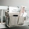 AIMALL Dormitory Bedside Storage Pocket, Hanging Basket Bedside Caddy, Bedside