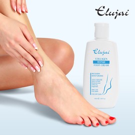 Eluzai Collagen Repair Foot Cream Dead Skin Care Moisturizing Cream 100ml / 엘루자이 콜라겐 리페어 풋크림 발각질 케어 보습 크림 100ml
