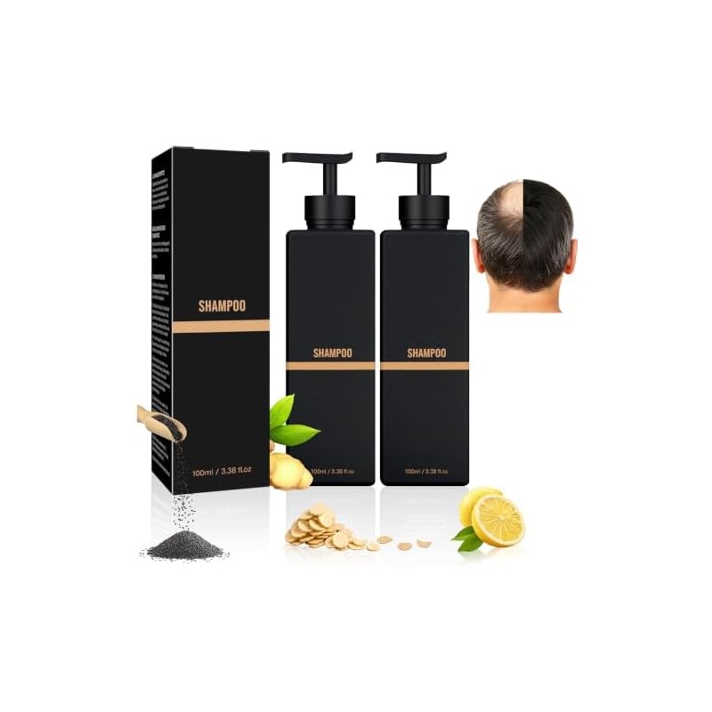 2PCS Champú Anticaída，Reduce la caída del cabello，tratamiento Reparador Capilar, Para