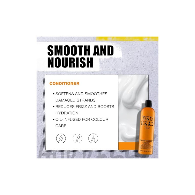 TIGI Bed Head Colour Goddess Oil Infused Shampoo for Unisex