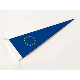 FLAGLY Premium Long Bunting Europe 115 g/m² Fabric Weight, Robust and Weather-Resistant Gloss Polyester - European Bunting, Flagpole Accessories (150 x 40 cm)