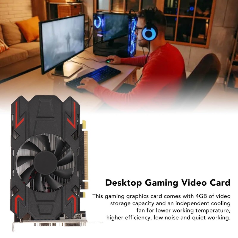 HD6770 Gaming Graphics Card 4GB GDDR5 128bit 775MHz 4800MHz DVI
