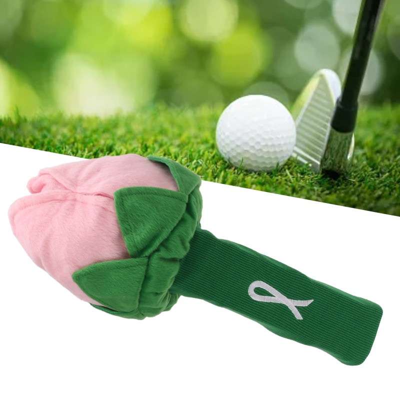 Rose Golf Head Cover Plush Flower Golf Club Headcover Home