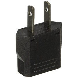 Ckitze European to American USA Outlet Plug Adapter Socket (Black)