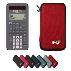 TEXAS INSTRUMENTS Calcuso TI-30X Prio MathPrint + Wyngs Protective Case Red + Extended by Calcuso