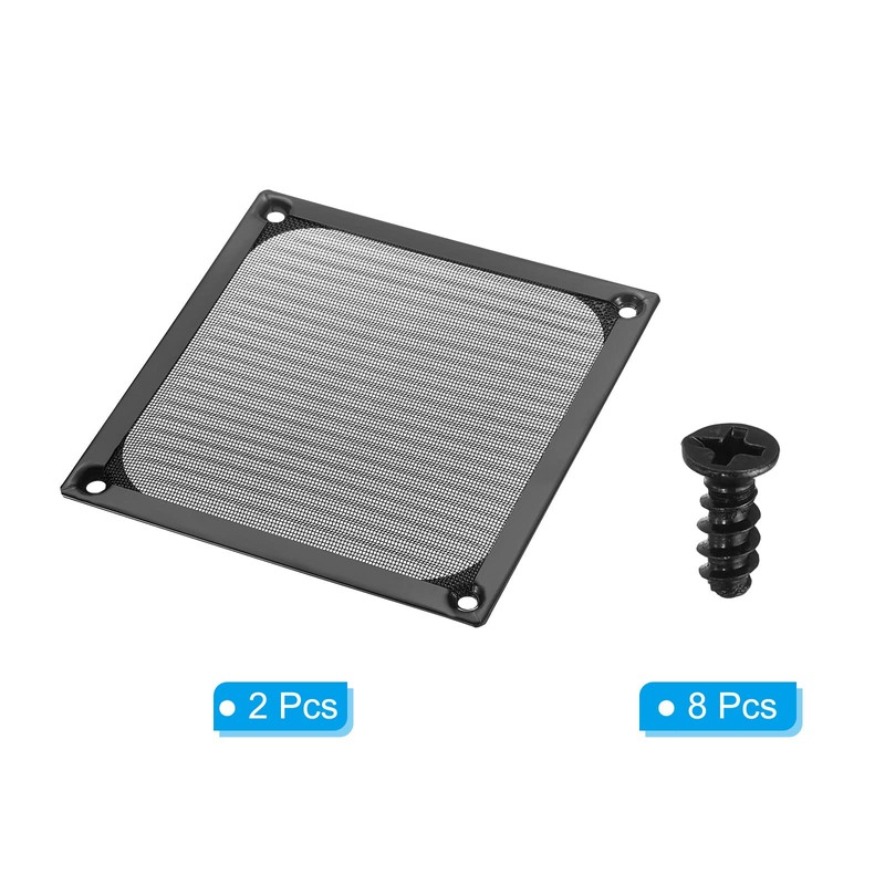 PATIKIL 120 mm Fan Filter Grille with Screws 2 Pack
