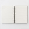 Muji NAA33A8A Premium Paper, Double Ring Notebook, with Rubber Clasp,