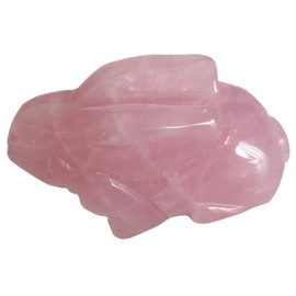 Lovionus89 Crystal Decor Rabbit Sculpture 5cm Natural Carved Crystals and Healing Stones Collectibles Rose Quartz