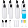 Furuising 8Pcs 100ml Plastic Dropper Bottle, Empty Squeezable Dropper Bottles,