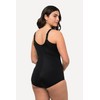 Ulla Popken Ladies Plus Size Plus Size Shaping Bodysuit Houndstooth