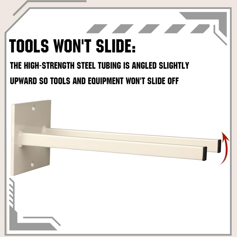 Zonon 2 Pcs Extra Wide Wall Mounted Tool Rack for