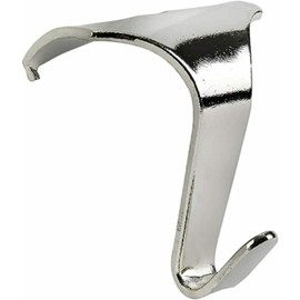 Taskar Silver Chrome Picture Rail Hooks - Contemporary/Heavy Duty (4 Pack)