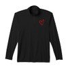 Love Heart Graphic Red Heart Valentines Day Performance Quarter-Zip Top