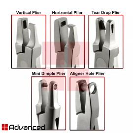 Medentra Orthodontic Dental Pliers Thermal Forming Retainer Clear Aligner Braces Plier  - Set Of 5 Dental Thermal Plier