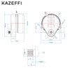 KAZEFFI Synchron Motor 24V 4RPM Replacement for Honeywell Motor 802360JA，Used