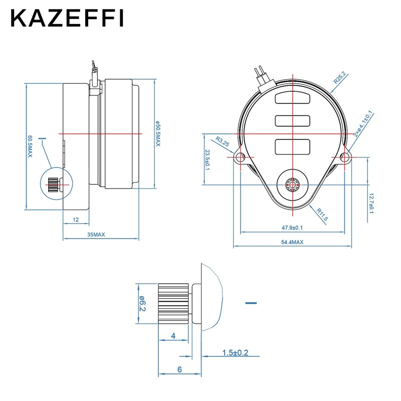 KAZEFFI Synchron Motor 24V 4RPM Replacement for Honeywell Motor 802360JA，Used