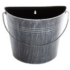 Gardener Select VB5123P-GE Planter 10.2" Half Round Wall Bucket, Antique