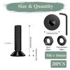 GOHODOMINO M6×16mm Flat Head Socket Cap Screws, Nuts, Flat Washers,