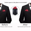 ONLVAN Pocket Square Holder Leather Slim Pocket Square Holder for