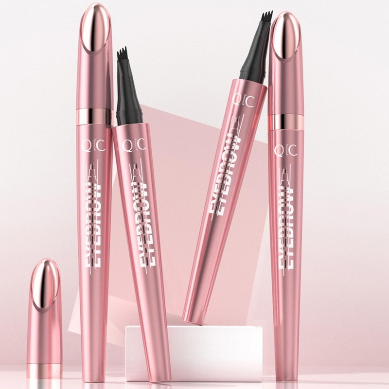 FunnAura 2PCS Magic Eyebrow Microblading Pen, 3D Waterproof 4 Tip