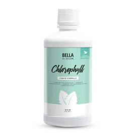Bella All Natural Liquid Chlorophyll Drops Anti-Aging | Increased Energy | Hormonal Balance | Anti-Acne, Mint Flavor 60ml