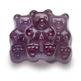 WinCrest Assorted Flavor Gummi Bears - 1.5 Lb Tub (Concord Grape)