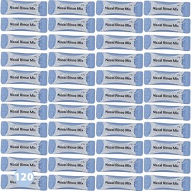 Irrigador Nasal de 120 Bolsa, Limpiador Nasal 240ml, Kit de Lavado Nasal Adulto, Limpiador Nasal a PresióN para Alivio CongestióN Nasal y Limpieza Nasal. (120 Bolsa)